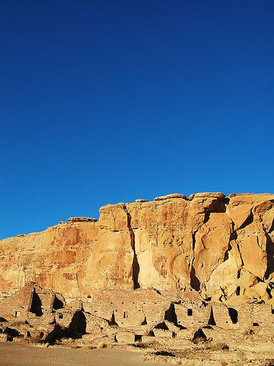 Overview of Chaco Canyon Ruins November 16, 2007