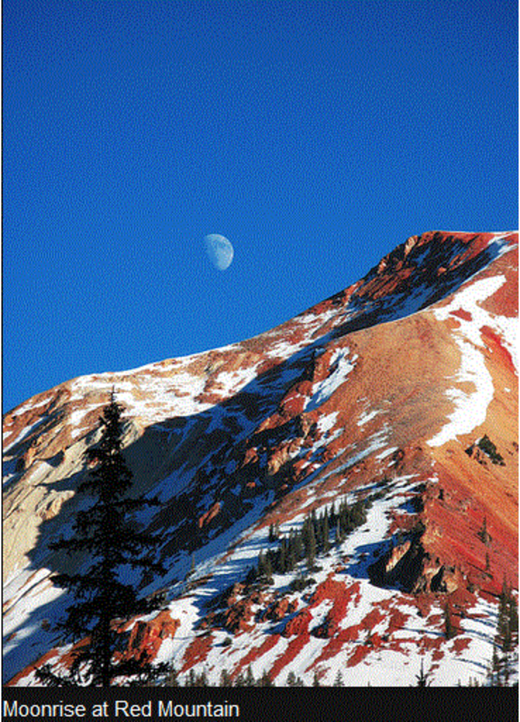 Moonrise at Red Mountain